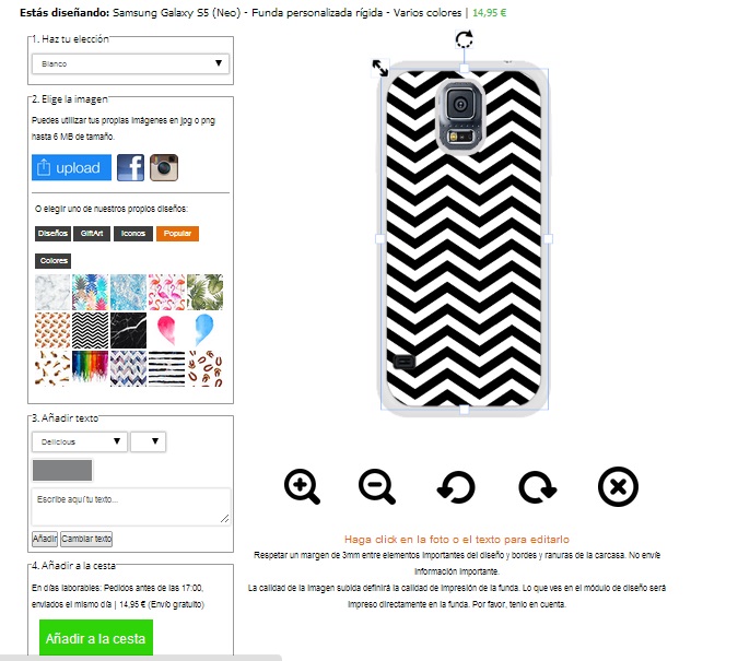 Individuelles S5 Case selbst gestalten Galaxy S5 Hülle selbst gestalten - schwarz oder weiß