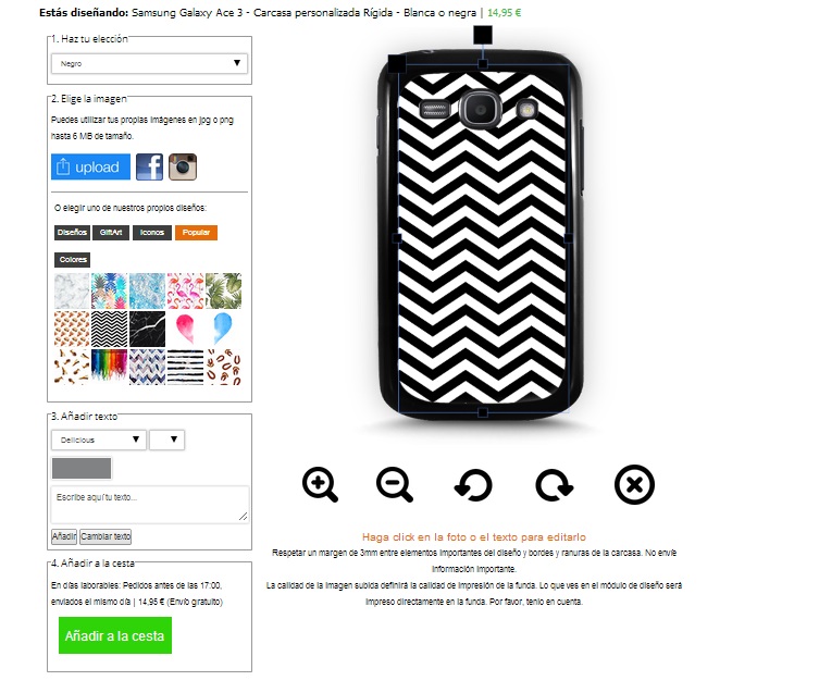 Foto Handyhülle Samsung Galaxy Ace 3 Hülle selbst gestalten