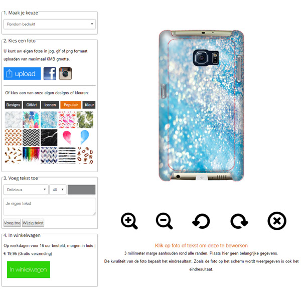 S7 Hülle mit Foto Samsung Galaxy S7 Hardcase selbst gestalten