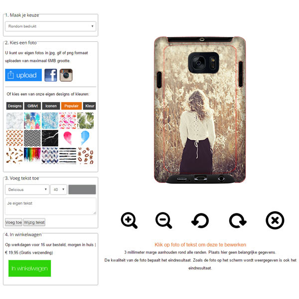 S7 Tough Case mit Foto S7 Hülle selbst gestalten