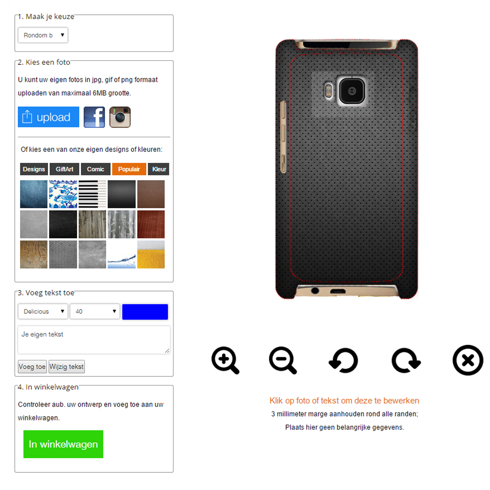Handyhülle selbst gestalten HTC One M8 Hülle selbst gestalten