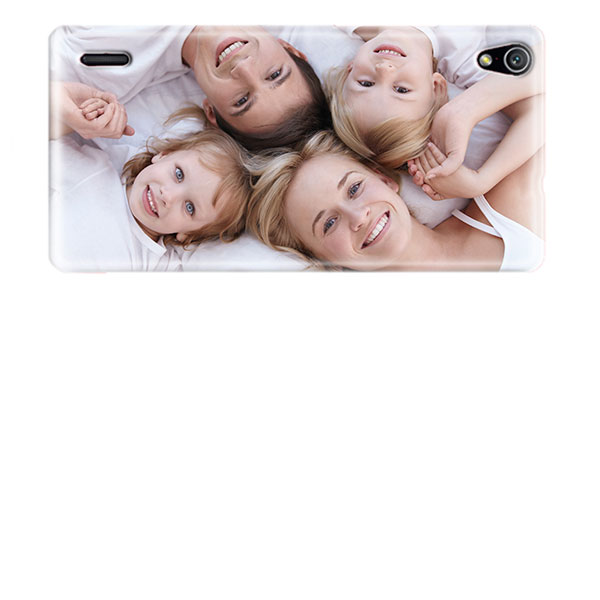 Hülle selbst gestalten Huawei Ascend P7 Handyhülle mit Foto - Weiß