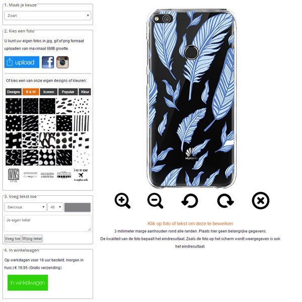 Huawei P8 Lite 2017 Hardcase Handyhülle selbst gestalten