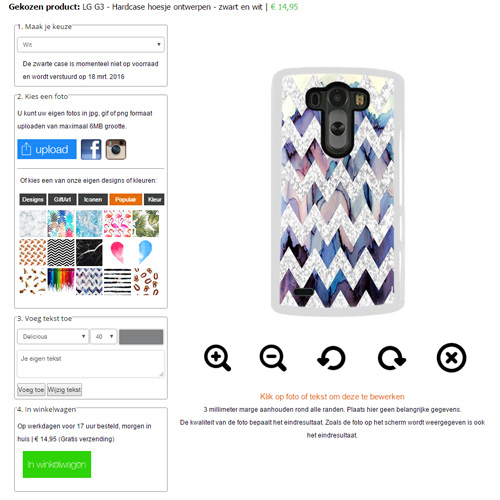 Gestalte deine eigene LG G3 Fotohülle! G3 Handyhülle mit Foto