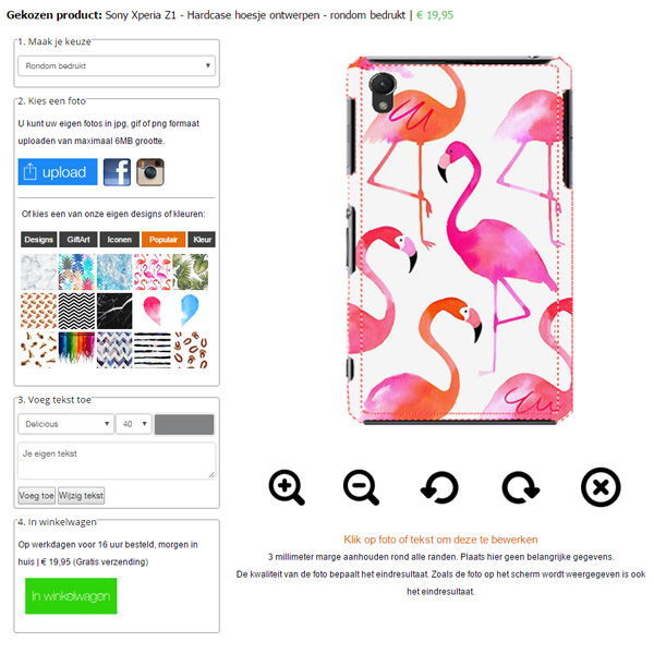 Jetzt eine Xperia Z1 Hülle mit deinem eigenen Foto bedrucken lassen! Individuelle Sony Z1 Handyhülle selbst gestalten