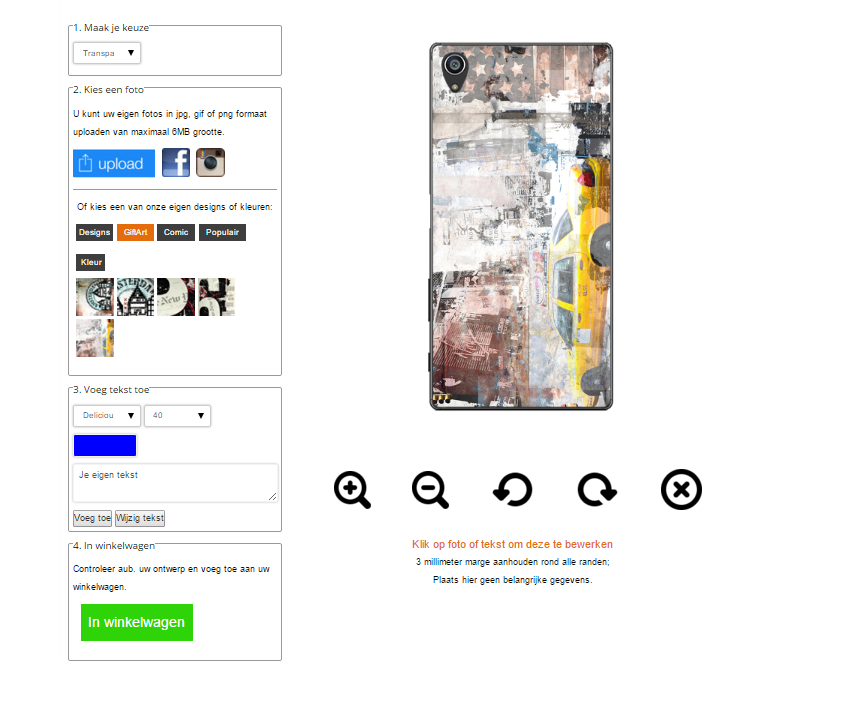 Z5 Hardcase mit Foto rundum bedrucken Z5 Hülle selbst gestalten mit Foto